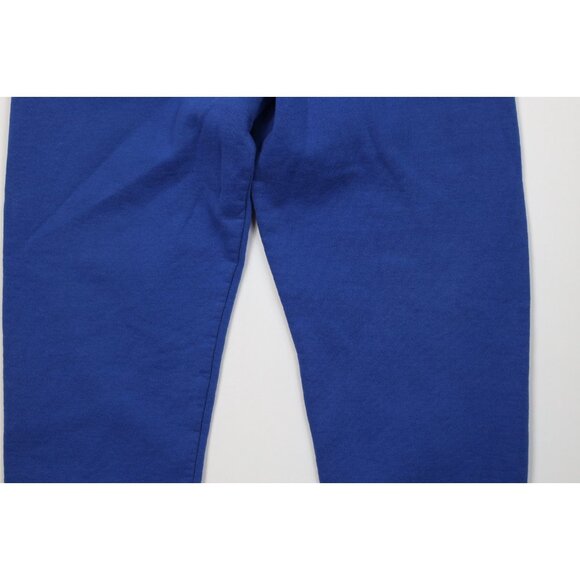 Vtg 90s Streetwear Mens XL Faded Blank Heavy Sweatpants Joggers Royal Blue USA - Picture 4 of 13